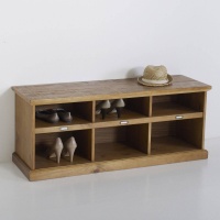 Тумба Для обуви Lindley из сосны единый размер каштановый LA REDOUTE INTERIEURS  фото, kupilegko.ru